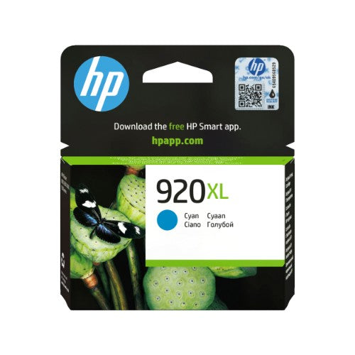 HP CD972AE/920XL Ink cartridge cyan high-capacity, 700 pages ISO/IEC 24711 6ml for HP OfficeJet 6000