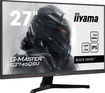 iiyama G-MASTER G2745QSU-B2 computer monitor 68.6 cm (27") 2560 x 1440 pixels Wide Quad HD LED Black