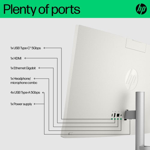 HP 24 -cr0062na PC Intel® Core™ i3 i3-N300 60.5 cm (23.8") 1920 x 1080 pixels All-in-One PC 8 GB DDR4-SDRAM 512 GB SSD Windows 11 Home Wi-Fi 6 (802.11ax) White