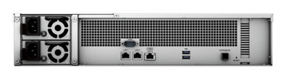 Synology RackStation RS2423RP+ NAS Rack (2U) Ryzen Embedded V1780B 8 GB DDR4 48 TB HDD DiskStation Manager Black