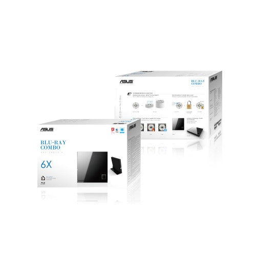 ASUS SBC-06D2X-U optical disc drive Blu-Ray DVD Combo Black