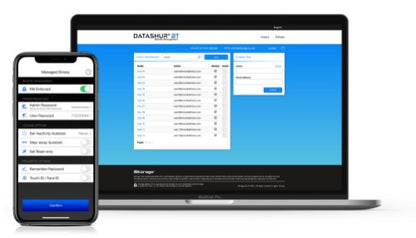 iStorage datAshur BT 64 GB | Encrypted Secure Flash Drive | Unlock via Smartphone Using Bluetooth | FIPS 140-2 Level 3 Certified | Remote Management Ready