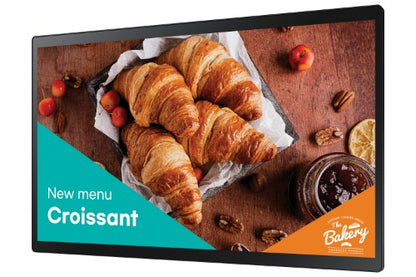 Samsung QB24C-T Digital signage flat panel 61 cm (24") LED Wi-Fi 250 cd/m² Full HD Black Touchscreen Built-in processor Tizen 7.0 16/7