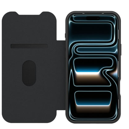 OtterBox React Folio MagSafe Series for Apple iPhone 17 Pro Max, Black Crystal, transparent/black