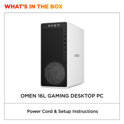 HP OMEN 16L TG03-0015na Intel Core Ultra 5 225F 16 GB DDR5-SDRAM 1 TB SSD NVIDIA GeForce RTX 5060 Ti Windows 11 Home Tower PC AI PC White