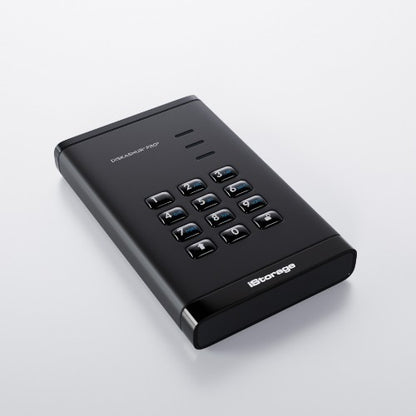 iStorage diskAshur PRO³ HDD 1TB | Secure Portable Hard Drive |FIPS 140-3 Level 3 compliant | AES-XTS 256-bit Hardware Encryption | PIN protected | OS & Platform Independent |GDPR, TAA Compliant|Brute force hack defence | Dust/Water Resistant