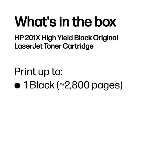 HP CF400X/201X Toner cartridge black high-capacity, 2.8K pages ISO/IEC 19752 for HP Pro M 252
