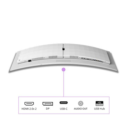 Philips Evnia 8000 49M2C8900L/00 computer monitor 124.2 cm (48.9") 5120 x 1440 pixels Dual QHD QD-OLED White