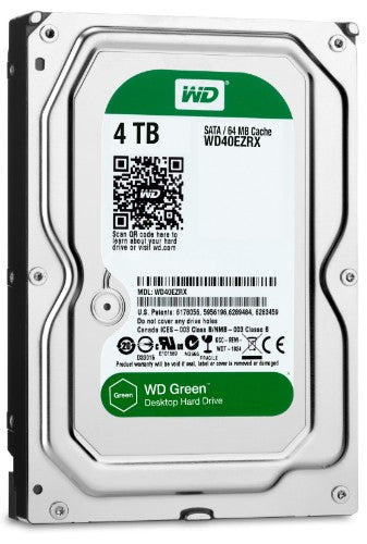 Western Digital Green 4TB internal hard drive Variable 64 MB 3.5" Serial ATA III