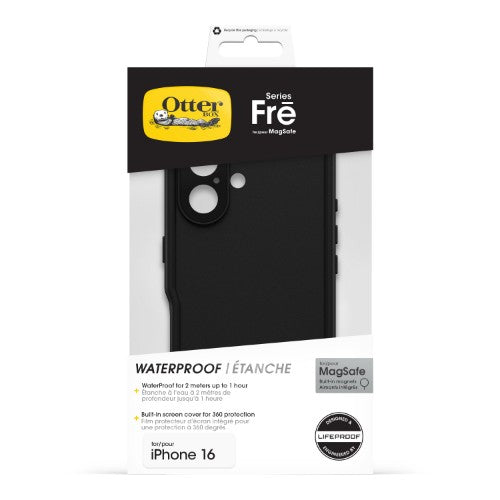 OtterBox Frē Series for MagSafe for Apple iPhone 16, black