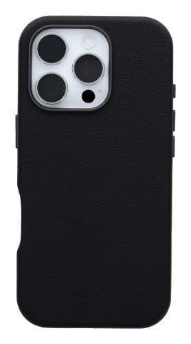 OtterBox Symmetry Series Cactus Leather for MagSafe for iPhone 16 Pro, Noir Ash