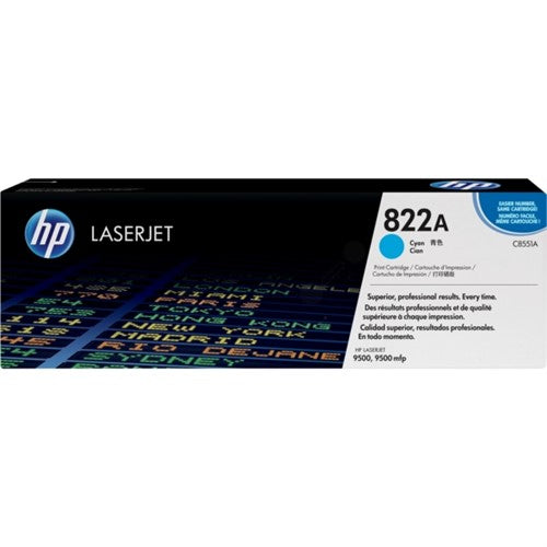 HP C8551A/822A Toner cyan, 25K pages/5% for HP Color LaserJet 9500