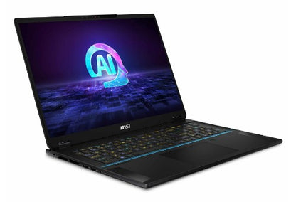 MSI Stealth 18 AI Studio A1VGG-001UK Intel Core Ultra 9 185H Laptop 45.7 cm (18") UHD+ 32 GB DDR5-SDRAM 2 TB SSD NVIDIA GeForce RTX 4070 Wi-Fi 7 (802.11be) Windows 11 Pro Black