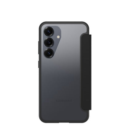 OtterBox React Folio Series for Samsung Galaxy S25, transparent/black - No Retail Packaging