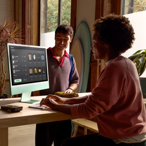 Apple iMac 24-inch with Retina 4.5K display: M4 chip with 10‑core CPU and 10‑core GPU, 16GB, 256GB SSD - Silver