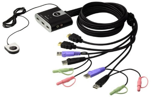 ATEN 2-Port USB HDMI KVM Switch with Audio