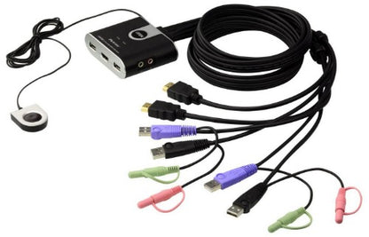 ATEN 2-Port USB HDMI KVM Switch with Audio