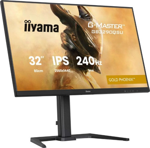 iiyama G-MASTER GB3290QSU-B1 computer monitor 80 cm (31.5") 2560 x 1440 pixels Quad HD LED Black