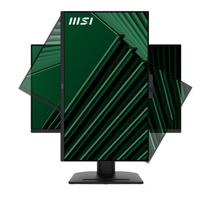 MSI Pro MP275QPDG 27 Inch Monitor, QHD (2560 x 1440), 100Hz, IPS, 1ms, 2x HDMI 2.0b, 1x DP 1.2a input, 1x DP 1.2a output, 1x Type-C (DP alt.) w/ 98W PD, 1x LAN, 4xUSB 5Gbps Type-A, 1x USB 5Gbps Type-B, Built-in Speakers, Webcam, Daisy Chain, HDR Ready, An