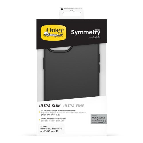 OtterBox Symmetry Series for MagSafe for Apple iPhone 16e/15/14/13, black