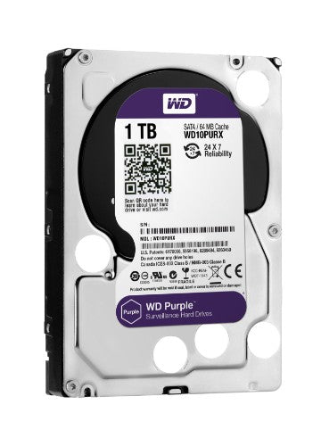 Western Digital Purple internal hard drive 1 TB 5400 RPM 64 MB 3.5" Serial ATA III