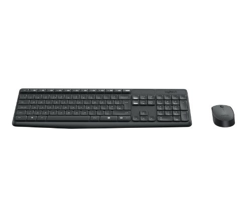 Logitech 920-007915 keyboard Mouse included Universal RF Wireless Greek Grey