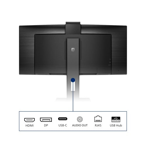 Philips P Line 346P1CRH/00 computer monitor 86.4 cm (34") 3440 x 1440 pixels UltraWide Quad HD LED Black