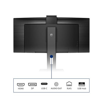 Philips P Line 346P1CRH/00 computer monitor 86.4 cm (34") 3440 x 1440 pixels UltraWide Quad HD LED Black