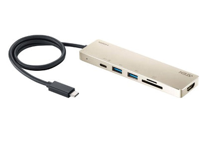 ATEN UH3239 laptop dock/port replicator Wired USB 3.2 Gen 1 (3.1 Gen 1) Type-C Aluminium