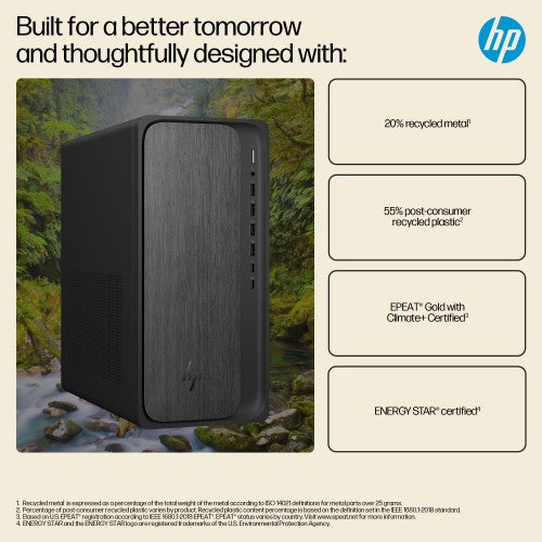 HP OmniDesk M02-0007na PC AMD Ryzen™ 7 8700F 16 GB DDR5-SDRAM 1 TB SSD Windows 11 Home Tower AI PC Grey