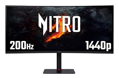 Acer Nitro XV5 Nitro XV345CURX0 - 34" UltraWide Quad HD (3440x1440), Curved 1000R, 200Hz, 0.5ms, HDR10, AMD FreeSync Gaming Monitor