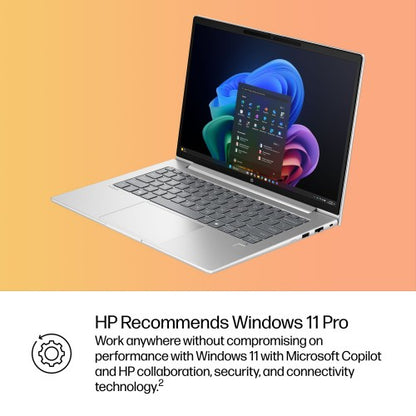 HP ProBook 4 G1q Next Gen AI PC Wolf Pro Security Edition Copilot+ PC Qualcomm Snapdragon X1-26-100 Laptop 35.6 cm (14") WUXGA 16 GB LPDDR5x-SDRAM 512 GB SSD Wi-Fi 7 (802.11be) Windows 11 Pro Silver