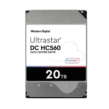 Western Digital Ultrastar DC HC560 internal hard drive 20 TB 7200 RPM 512 MB 3.5" SAS / Serial ATA II