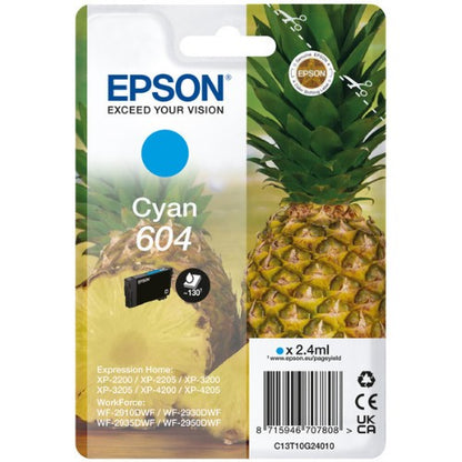 Epson C13T10G24010/604 Ink cartridge cyan, 130 pages 2,4ml for Epson XP-2200