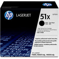 HP Q7551X/51X Toner cartridge black, 13K pages ISO/IEC 19752 for HP LaserJet P 3005