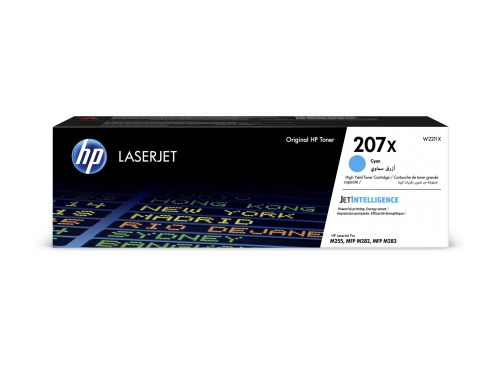 HP W2211X/207X Toner cartridge cyan high-capacity, 2.45K pages ISO/IEC 19752 for HP M 283