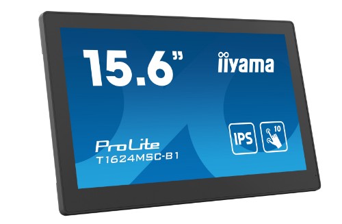 iiyama T1624MSC-B1 computer monitor 39.6 cm (15.6") 1920 x 1080 pixels Full HD LED Touchscreen Black