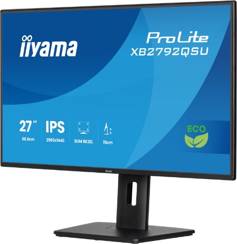 iiyama ProLite XB2792QSU-B1 computer monitor 68.6 cm (27") 2560 x 1440 pixels Quad HD Black