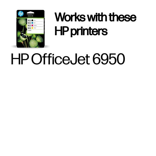 HP 6ZC73AE#301/903 Ink cartridge multi pack Bk,C,M,Y Blister Multi-Tag 12.4ml + 3x4.5ml Pack=4 for HP OfficeJet Pro 6860/6950