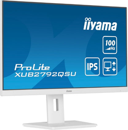 iiyama ProLite XUB2792QSU-W6 computer monitor 68.6 cm (27") 2560 x 1440 pixels Quad HD LED White