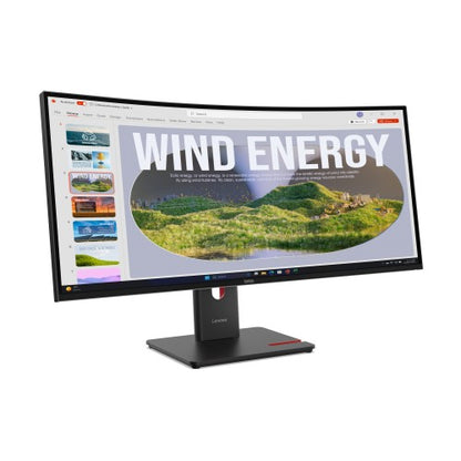 Lenovo ThinkVision T34WD-40 computer monitor 86.4 cm (34") 3440 x 1440 pixels Wide Quad HD LED Black