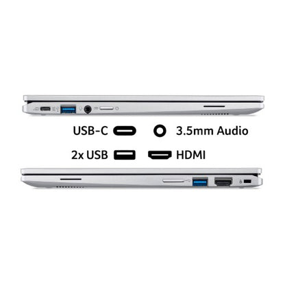 Acer Chromebook NX.KYTEK.003 laptop Intel® N N100 30.5 cm (12") Touchscreen WUXGA 4 GB LPDDR5-SDRAM 128 GB eMMC Wi-Fi 6E (802.11ax) ChromeOS Silver