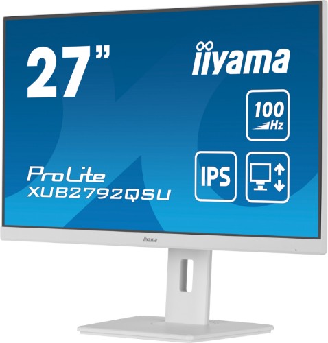 iiyama ProLite XUB2792QSU-W6 computer monitor 68.6 cm (27") 2560 x 1440 pixels Quad HD LED White