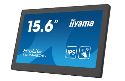 iiyama T1624MSC-B1 computer monitor 39.6 cm (15.6") 1920 x 1080 pixels Full HD LED Touchscreen Black