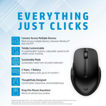 HP 435 Multi-Device Wireless Mouse