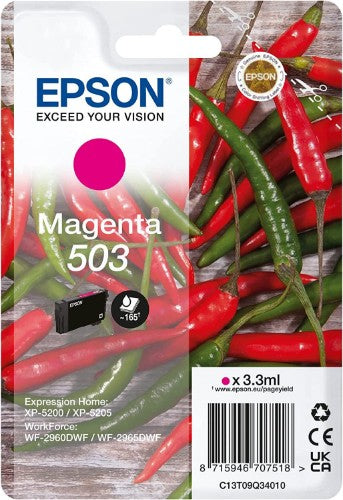 Epson C13T09Q34010/503 Ink cartridge magenta, 165 pages 3,3ml for Epson XP-5200