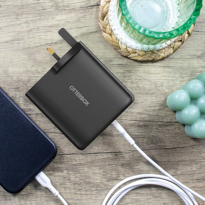 OtterBox Standard UK Wall Charger 100W - 2X USB-C + 2X USB-A USB-PD