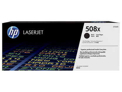 HP CF360X/508X Toner cartridge black, 12.5K pages ISO/IEC 19798 for HP CLJ M 552/E 55040