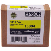 Epson C13T580400/T5804 Ink cartridge yellow 80ml for Epson Stylus Pro 3800/3880