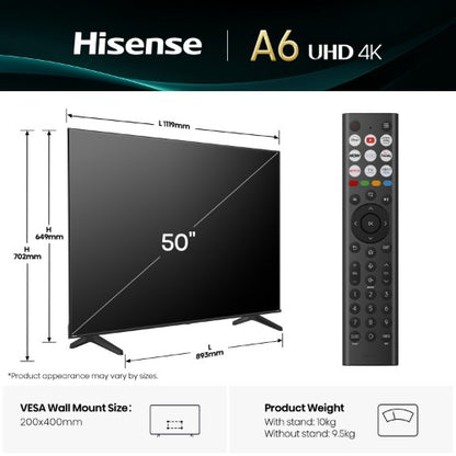 Hisense 40" A5QTUK QLED FHD Smart TV with Freely